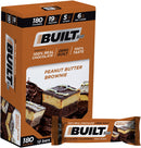 Built Protein Bar (12pack) - PB Brownie Pack of 12 - - Protein snacks
