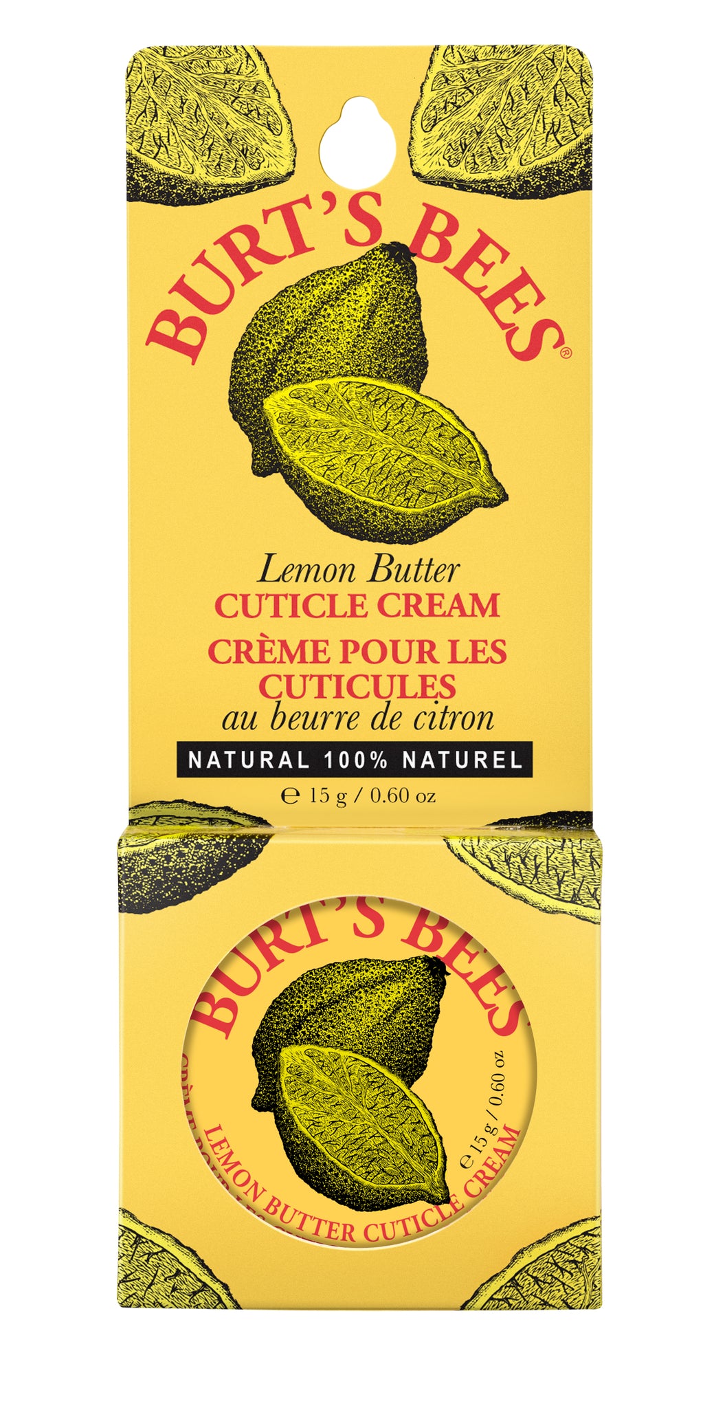 Burt's Bees Lemon Butter Cuticle Cream Blister Pack 15g