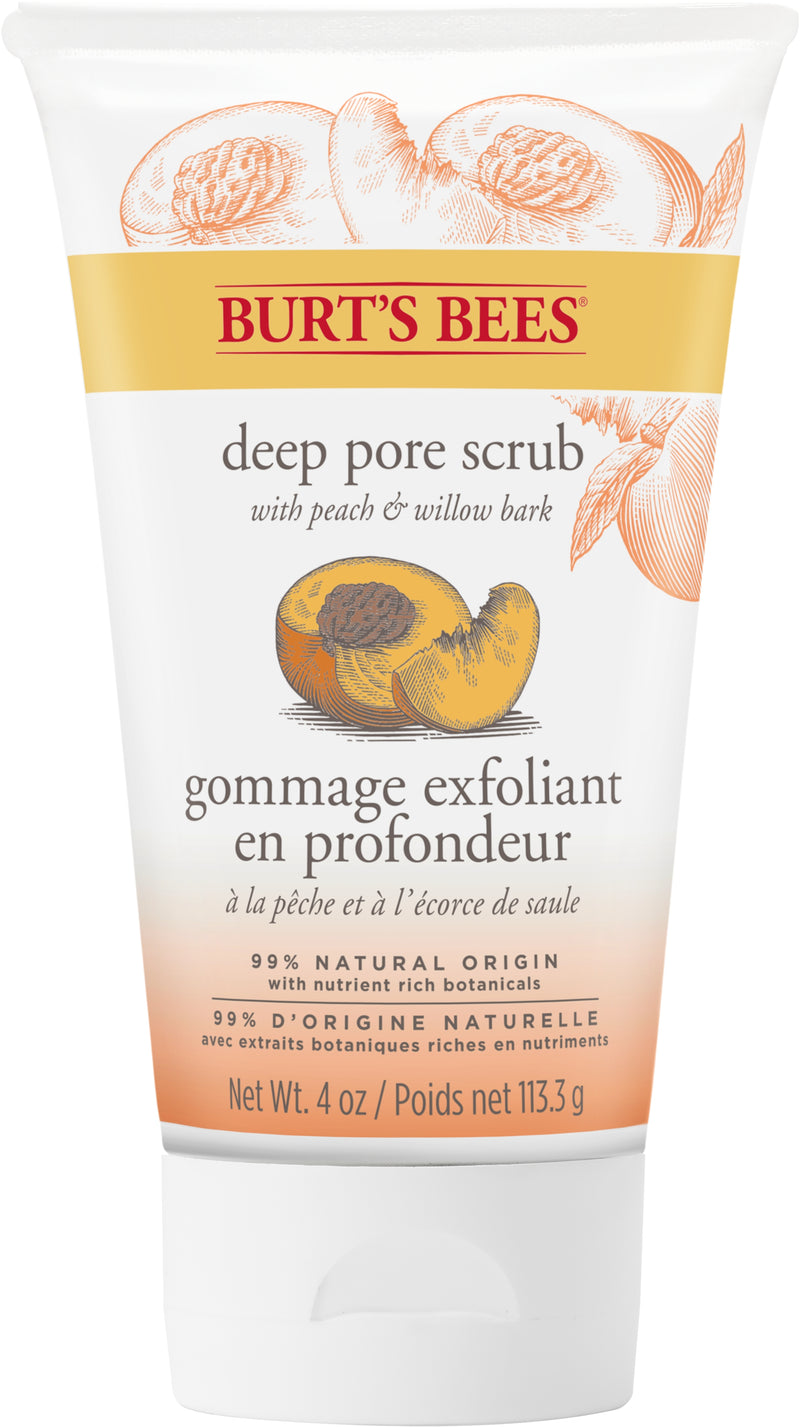 Burt's Bees Peach & Willowbark Deep Pore Scrub 110 g