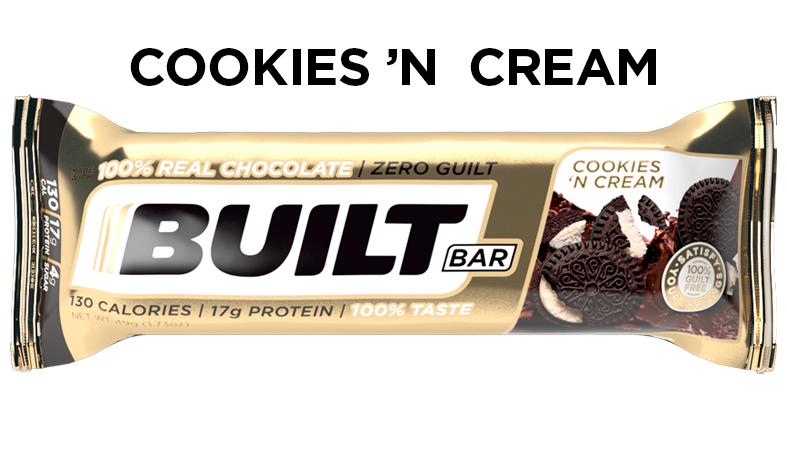 Built Protein Bar 50g / Cookies 'N Cream, SNS Health, Sports Nutrition
