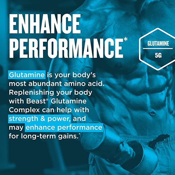 Beast Glutamine Unflavored / 60 serving