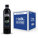 Blk. Alkaline pH 8.0+ Water - Black & Blueberry 12-pack - - Water