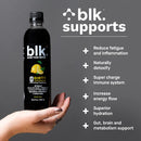 Blk. Alkaline pH 8.0+ Water - Dirty Lemonade 12-pack - - Water