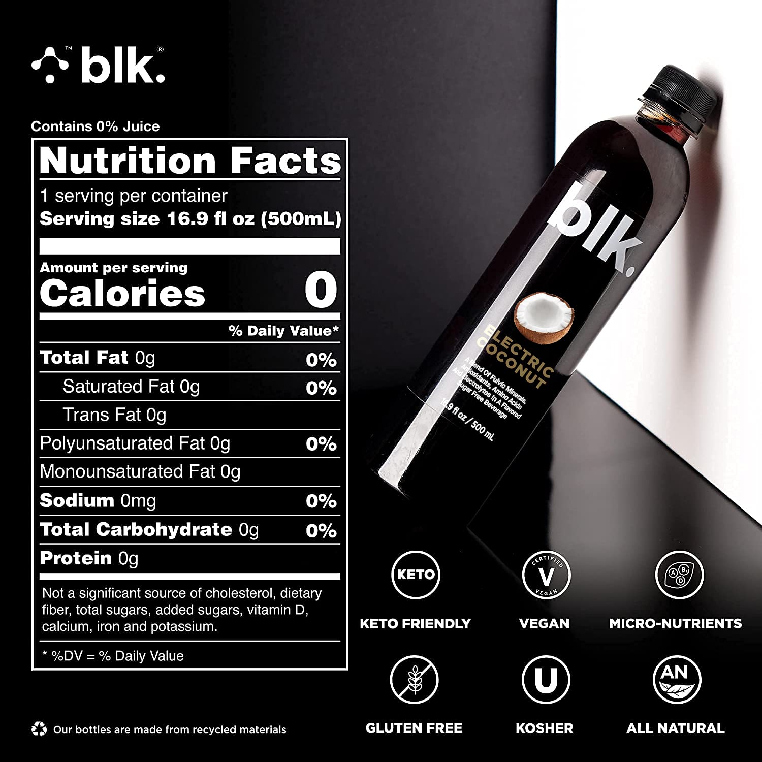 Blk. Alkaline pH 8.0+ Water