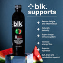 Blk. Alkaline pH 8.0+ Water - Watermelon 12-pack - - Water