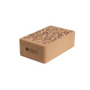 Yoga Design Lab Cork Block Floral - 14 cm x 23 cm x 7 cm Sand - Yoga Block