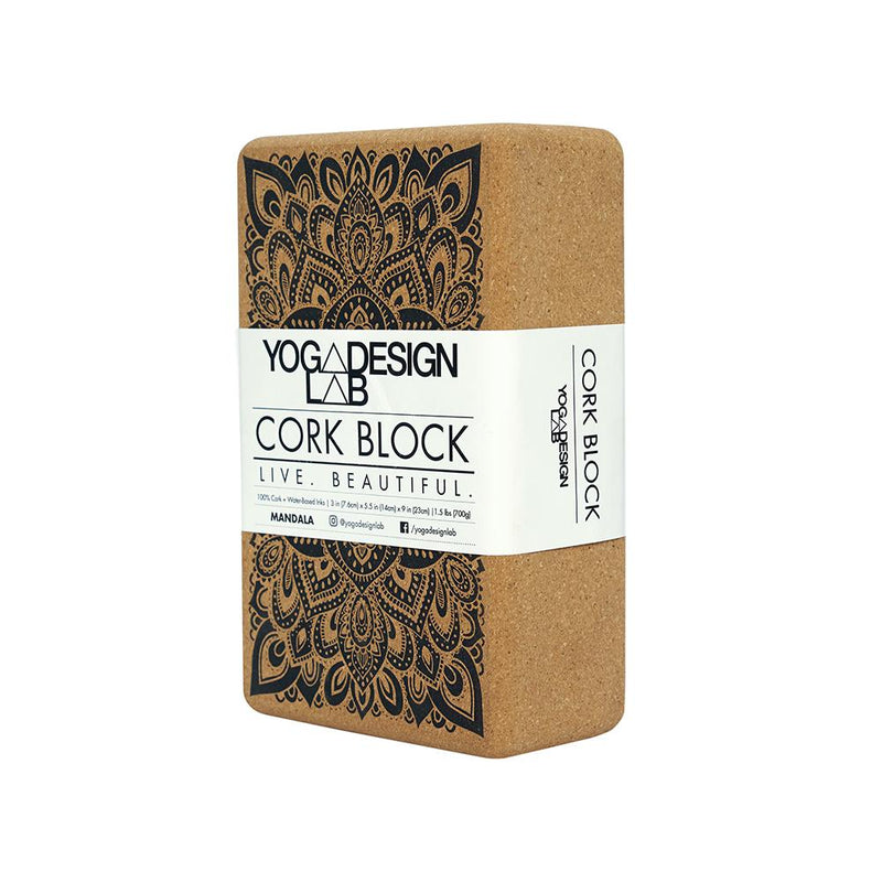 Block Cork 14 cm x 23 cm x 7 cm / Mandala Black