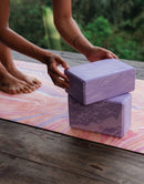 Yoga Design Lab Foam Block - 15.25 cm x 23 cm x 10 cm Lavender - Yoga Block