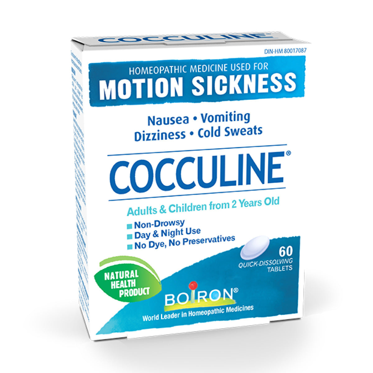 Boiron Cocculine 60 chewable tablets
