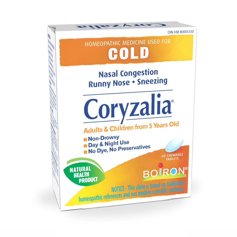 Boiron Coryzalia 60 chewable tablets