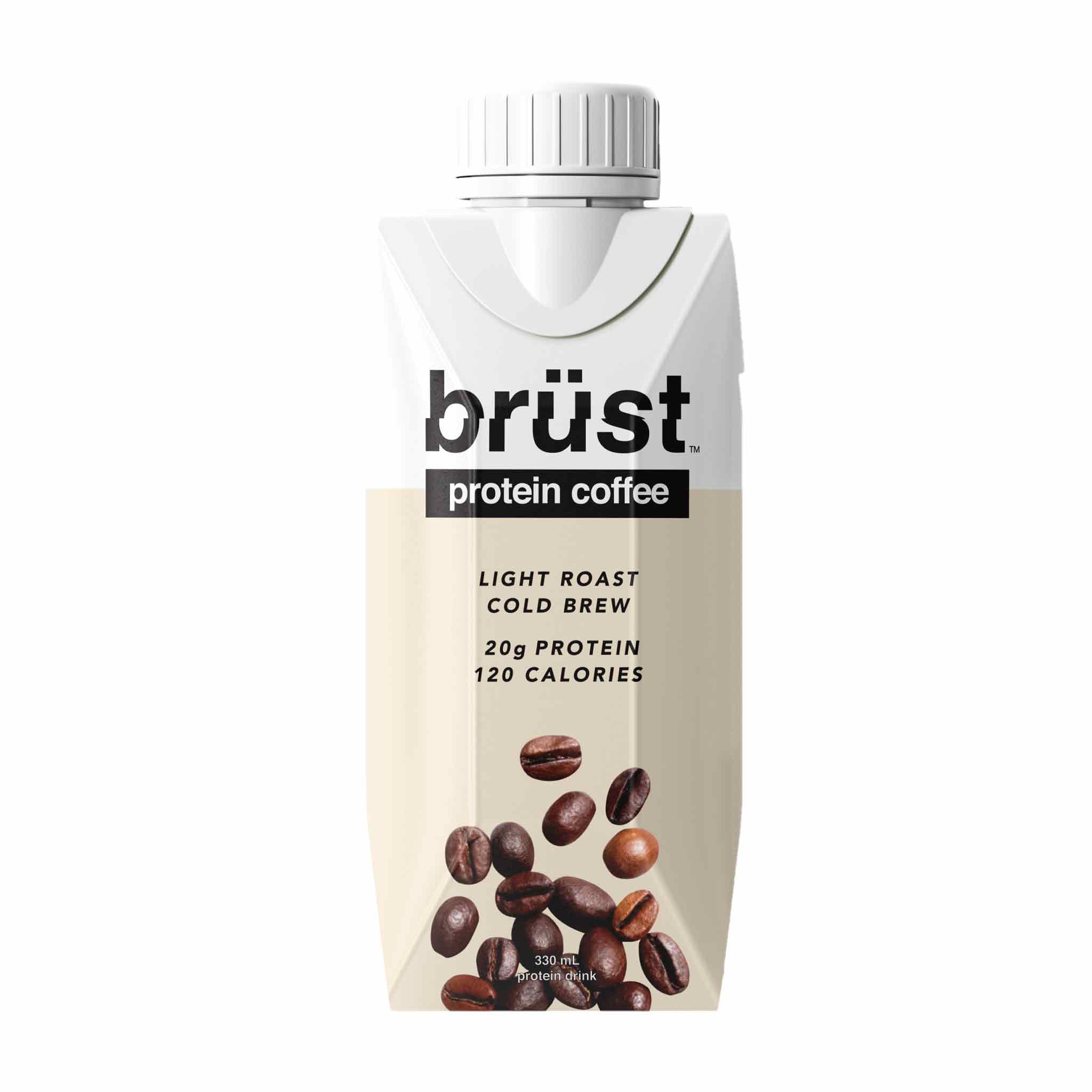 Brüst Cold Brew Proteinkaffee – Light Roast (12x330ml)