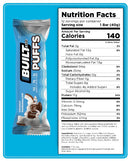 Built Bar Puffs - Coconut Single Bar - - Protein snacks