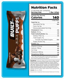 Built Bar Puffs - Brownie Batter Pack of 12 - - Protein snacks