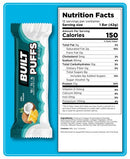 Built Bar Puffs - Pina Colada Pack of 12 - - Protein snacks