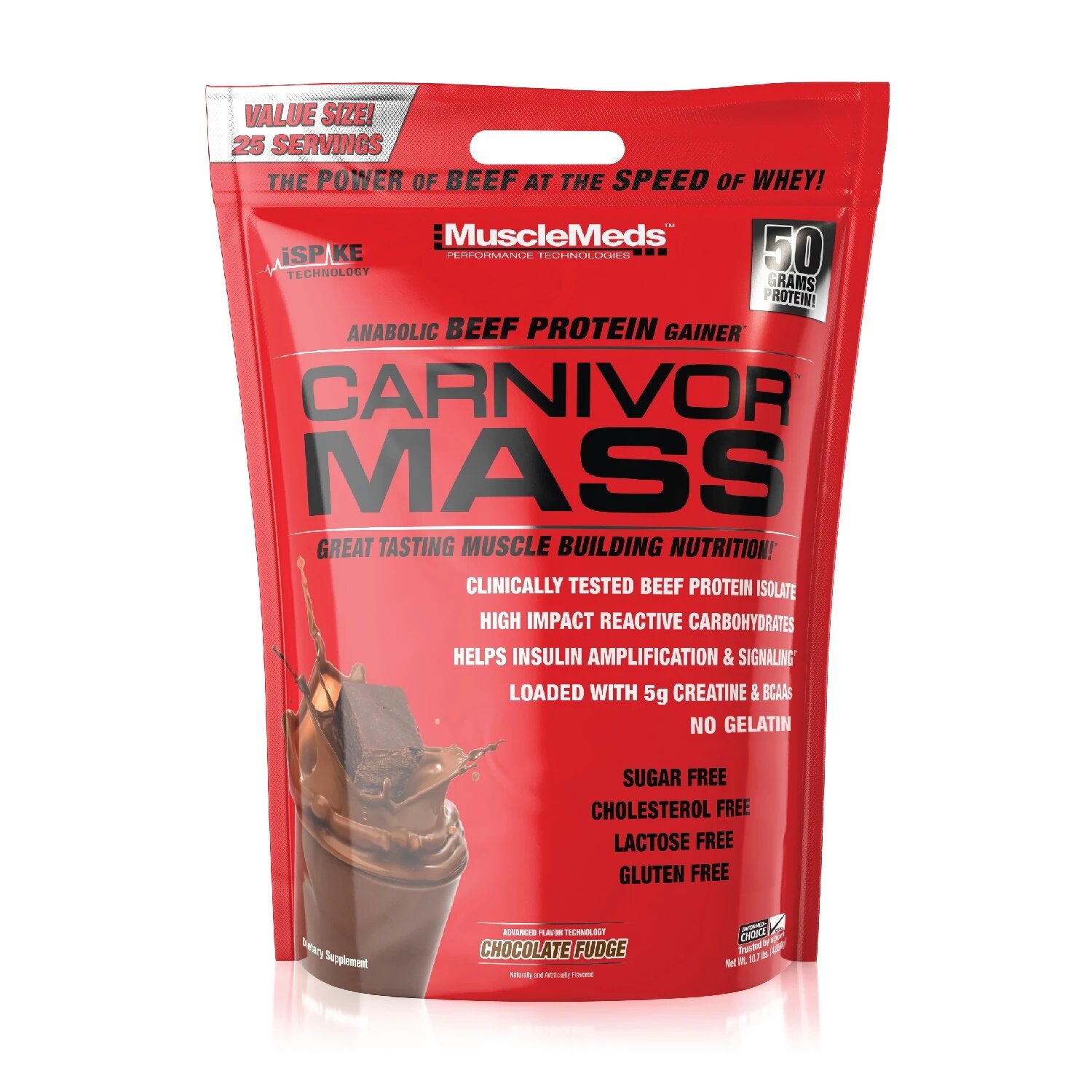 Carnivor Mass (Beef Protein) Chocolate Fudge / 10lb