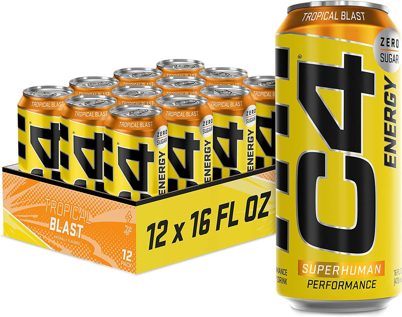 CELLUCOR C4 Energy (Carbonated) Rtd Pack of 12 / Tropical Blast