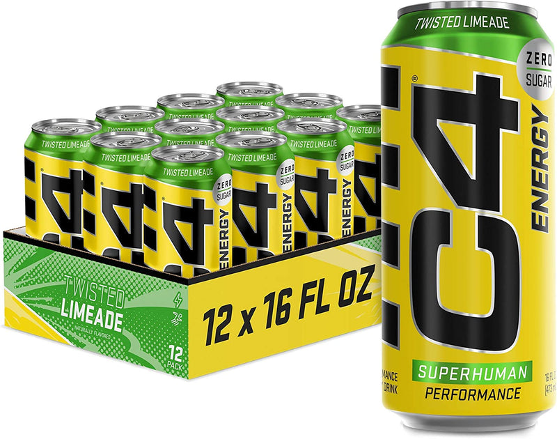 CELLUCOR C4 Energy (Carbonated) Rtd Pack of 12 / Twisted Limeade