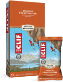 CLIF Energy Bars (70% organic) - Crunchy Peanut Butter 12 pack x 68g - Protein snacks