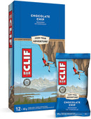 CLIF Energy Bars (70% organic) - Chocolate Chip 12 pack x 68g - Protein snacks