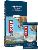 CLIF Energy Bars (70% organic) - Peanut Butter Banana w Dark Chocolate 12 pack x 68g - Protein snacks