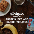 CLIF Energy Bars (70% organic) - Peanut Butter Banana w Dark Chocolate 12 pack x 68g - Protein snacks
