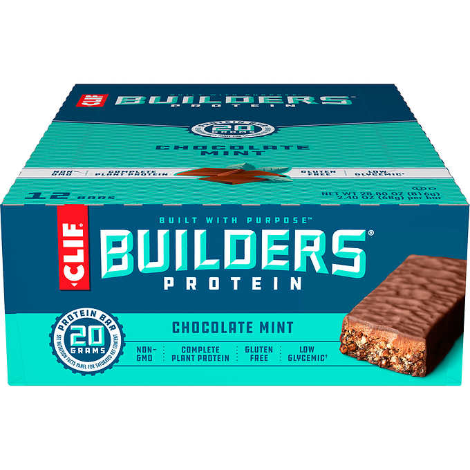 BUILDERS PROTEIN BARS Chocolate Mint / 12x68g