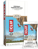 CLIF Energy Bars (70% organic) - Coconut Chocolate Chip 12 pack x 68g - Protein snacks
