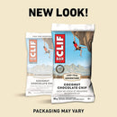 CLIF Energy Bars (70% organic) - Coconut Chocolate Chip 12 pack x 68g - Protein snacks