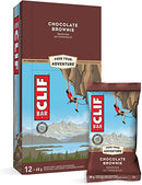 CLIF Energy Bars (70% organic) - Chocolate Brownie 12 pack x 68g - Protein snacks