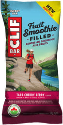 CLIF Energy Bars (70% organic) - Fruit Smoothie Filled, Tart Cherry Berry 12 pack x 50g - Protein snacks