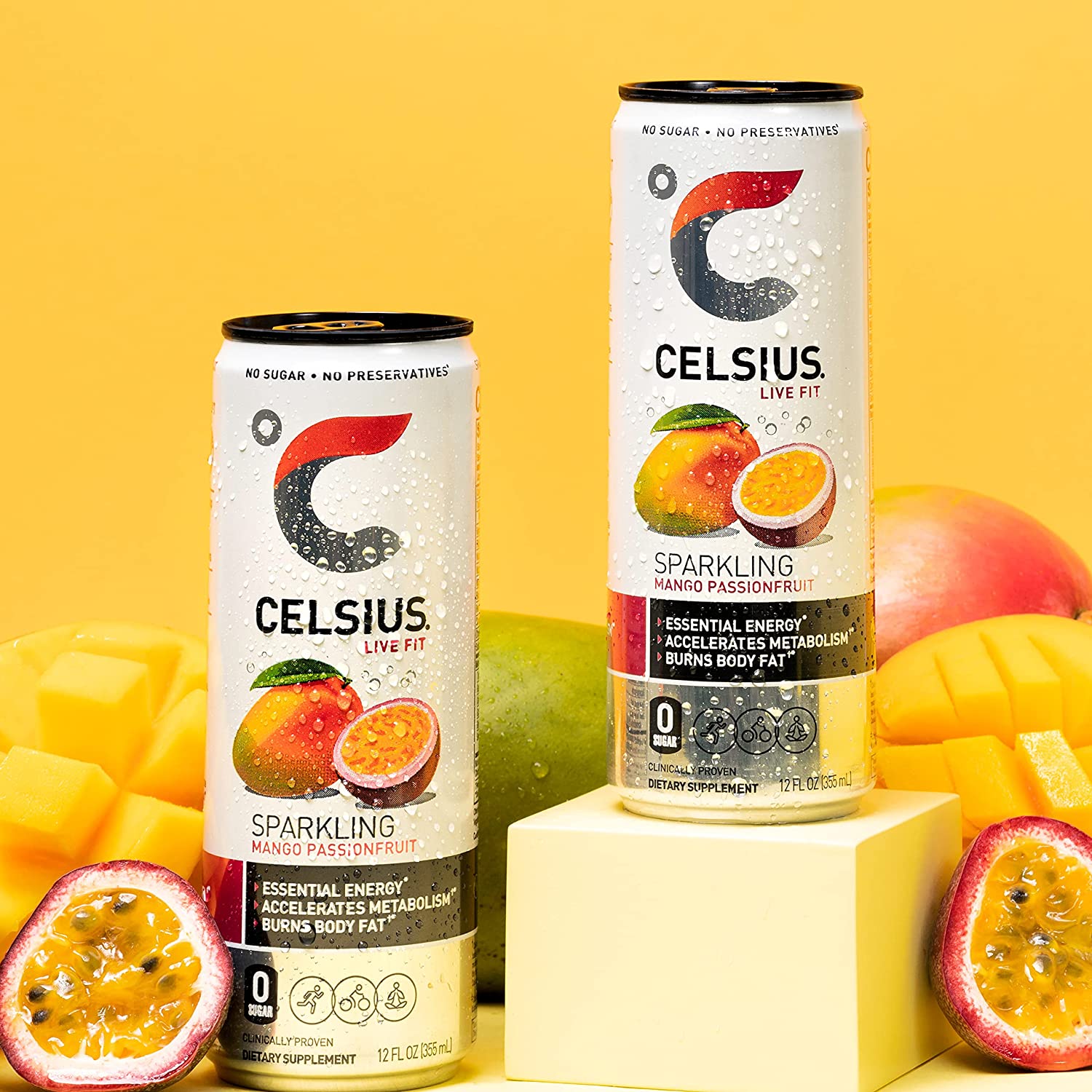 Celsius Live Fit Sparkling Mango Passion Fruit / Pack of 12