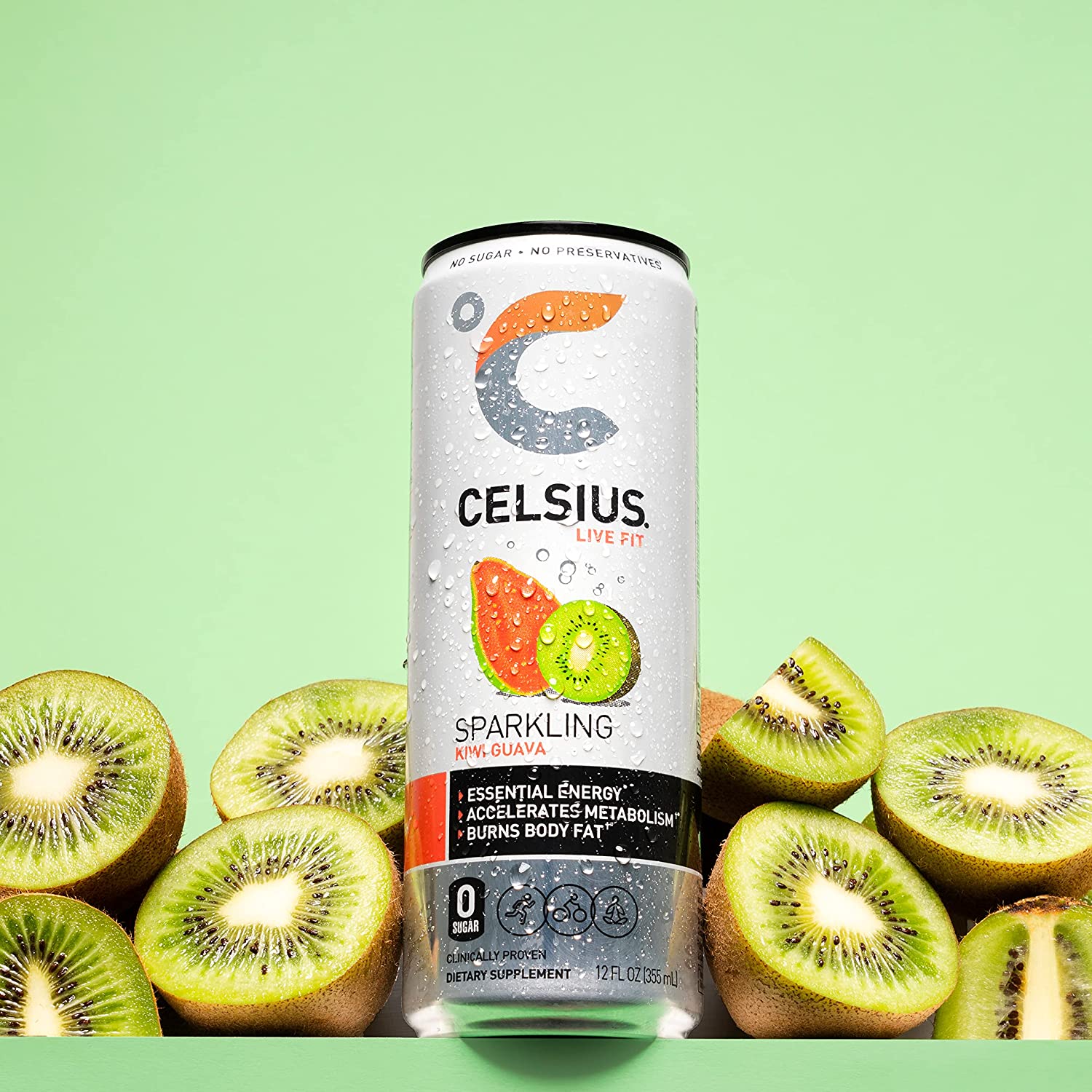 Celsius Live Fit Sparkling Kiwi Guava / Pack of 12