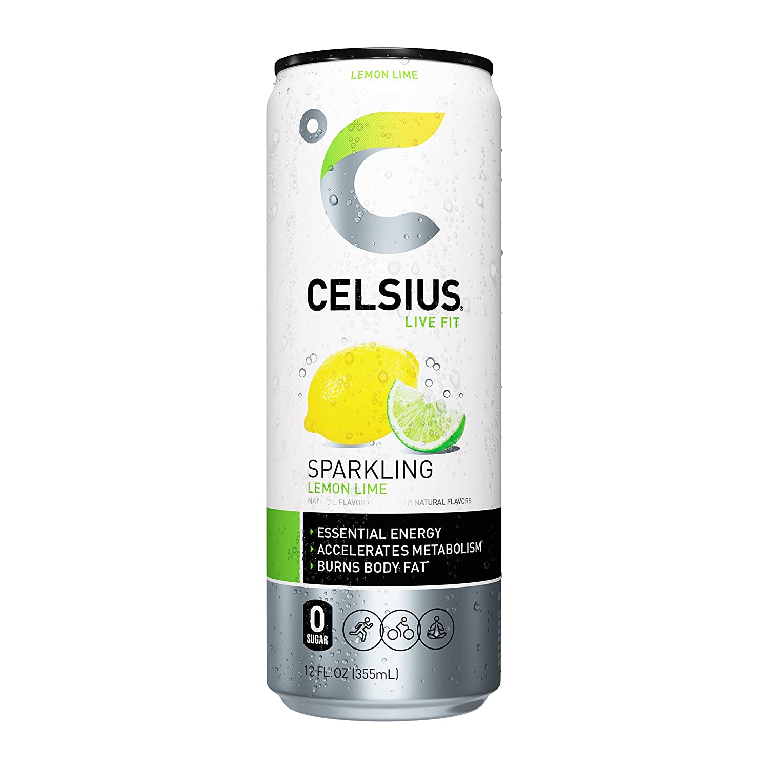 Celsius Live Fit Sparkling Lemon Lime / Pack of 12