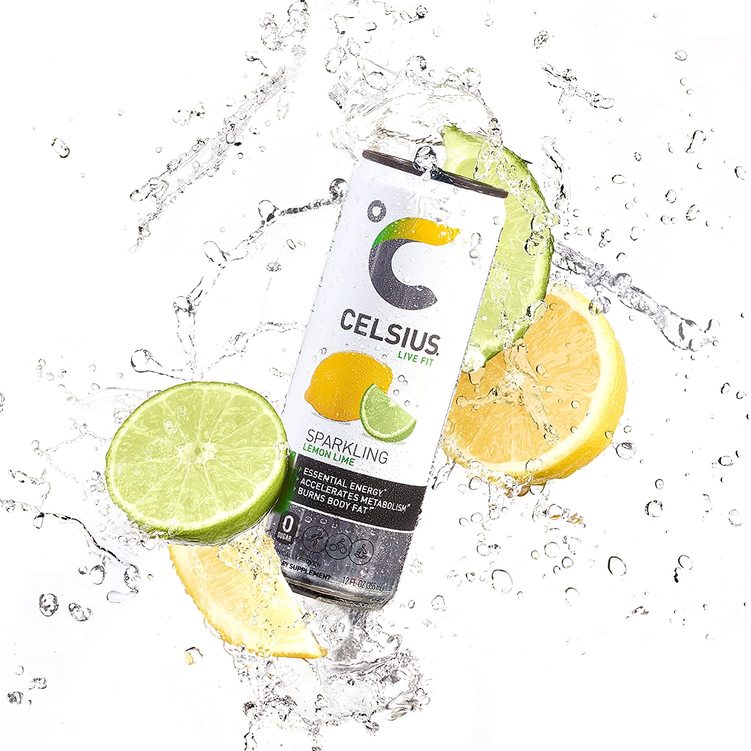 Celsius Live Fit Sparkling Lemon Lime / Pack of 12