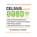 Celsius Stevia Live Fit - Sparkling Orange Pomegranate 12-pack - Energy Drinks