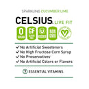 Celsius Stevia Live Fit - Sparkling Cucumber Lime 12-pack - Energy Drinks