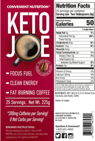Convenient Nutrition Keto Joe