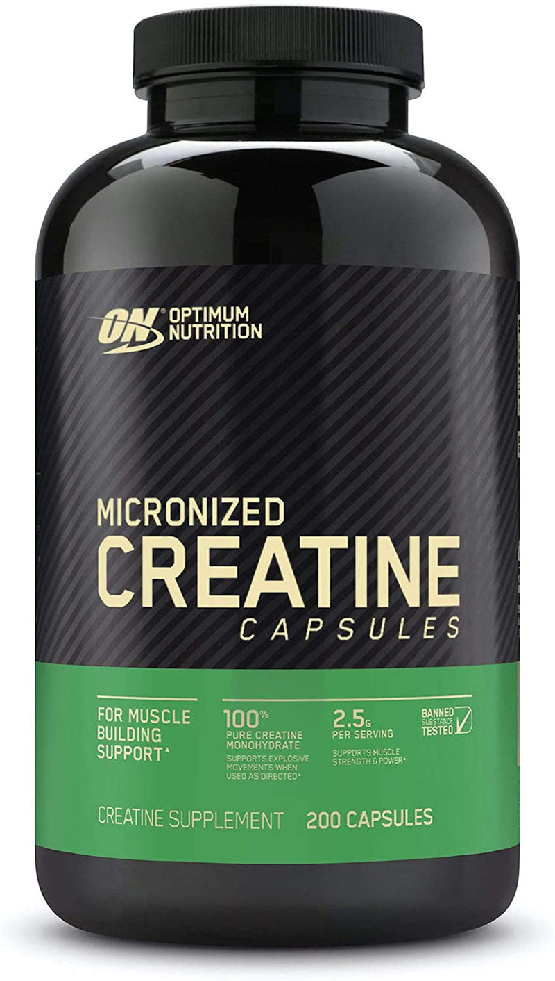 Optimum Nutrition Micronized Creatine Capsules, 200 Caps, SNS Health, Sports Nutrition