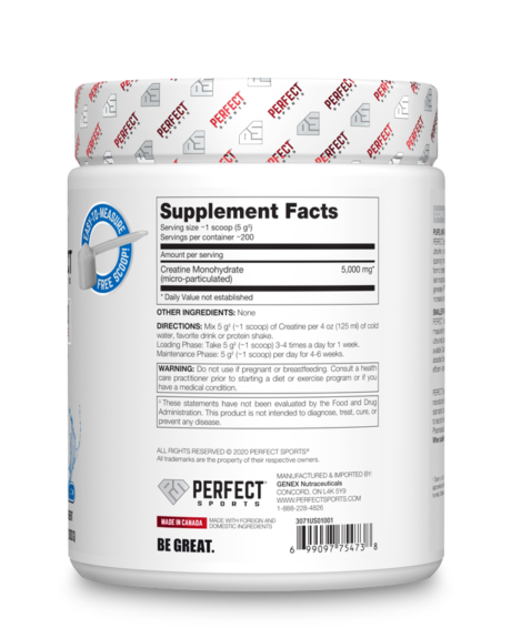 Perfect Sports Creatine 1000 / Unflavored