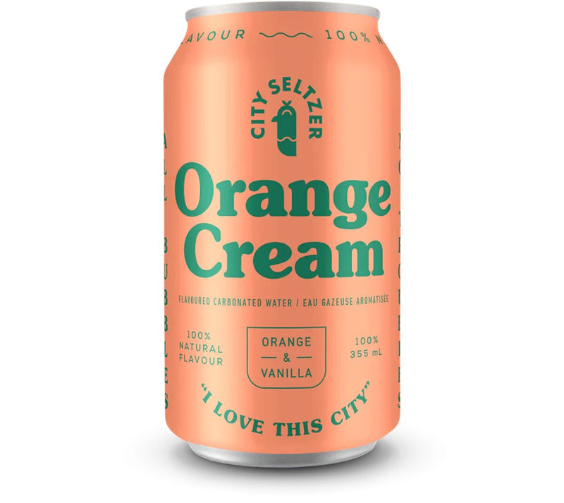 Flavoured Carbonated Water Orange Cream / 6x355ml