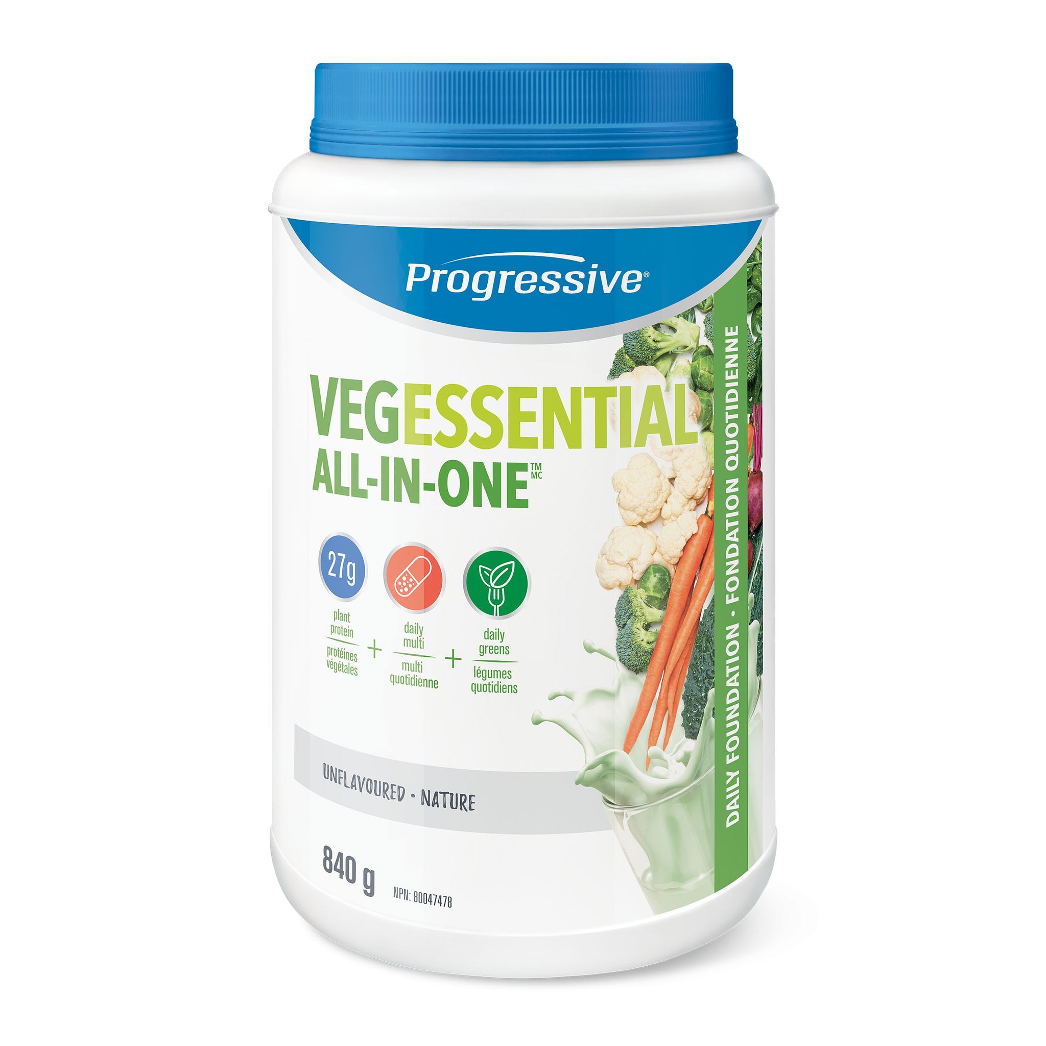 Progressive VegEssential - Unflavoured 840g - All in One