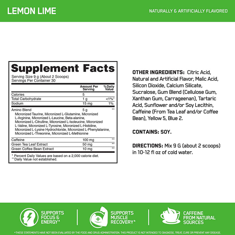 Essential Amino Energy 30 / Lemon Lime