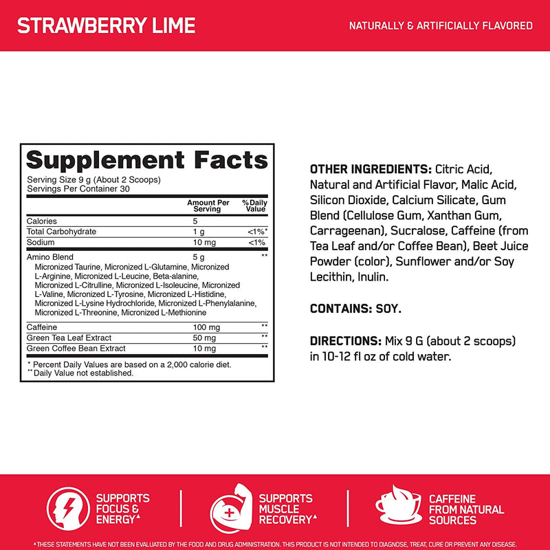 Essential Amino Energy 30 / Strawberry Lime