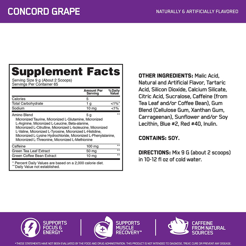 Essential Amino Energy 65 / Grape