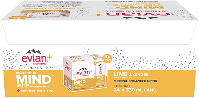 Evian Plus Lime Ginger / 24x330ml