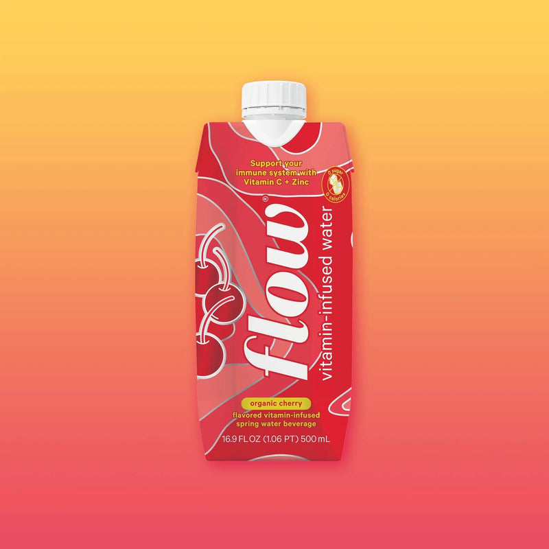 Flow Vitamin-Infused Spring Water - Cherry 500ml - Water