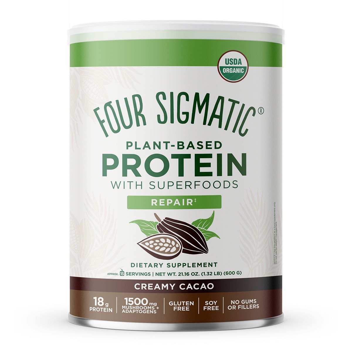 Plant-Based Protein with Superfoods 600g / Creamy Cacao