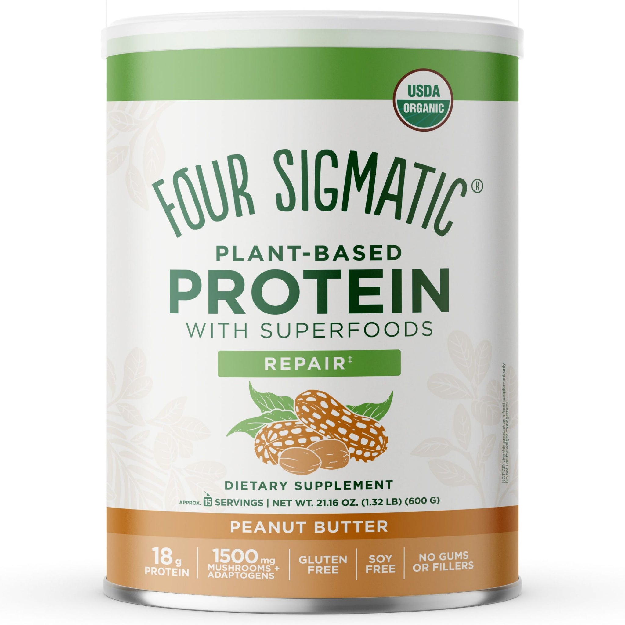 Plant-Based Protein with Superfoods 600g / Peanut Butter