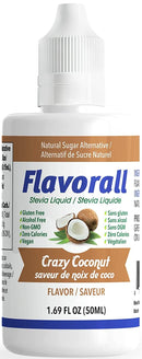 Flavorall Liquid Flavoured Stevia - Crazy Coconut 50ml - Sweetener