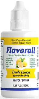 Flavorall Liquid Flavoured Stevia - Lively Lemon 50ml - Sweetener